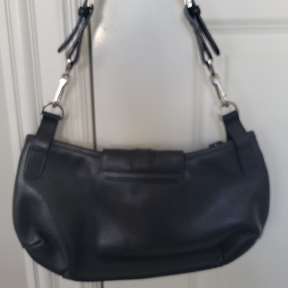 Longchamp Black Leather Shoulder Bag - Picture 4 of 9
